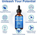 Methylene Blue 1% for Brain Health & Cognitive Support, Promotes The Body's Metabolism for Increased Absorption, Enhances Memory & Focus, No Formaldehyde, 60ml (2 Month Supply)