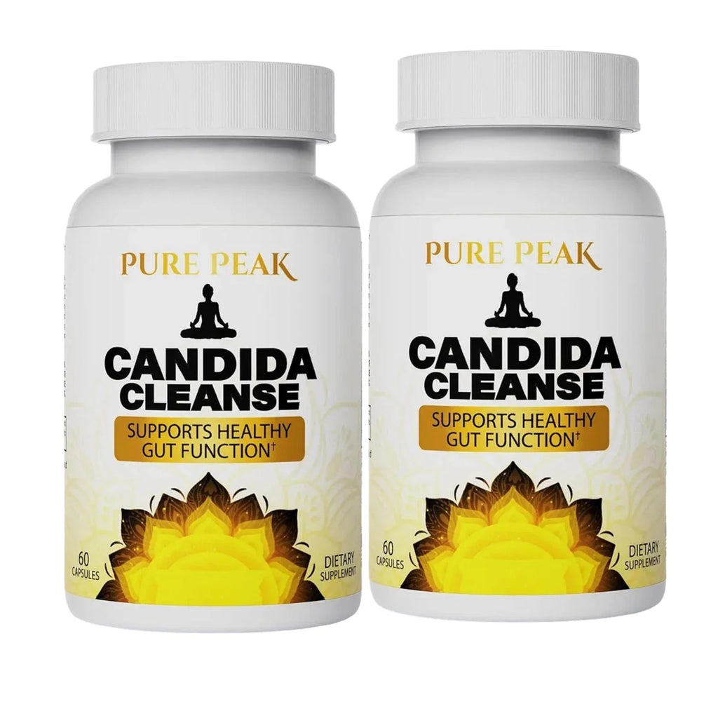 Pure Peak Candida Cleanse - Boost Gut & Colon Health - 60 Capsules